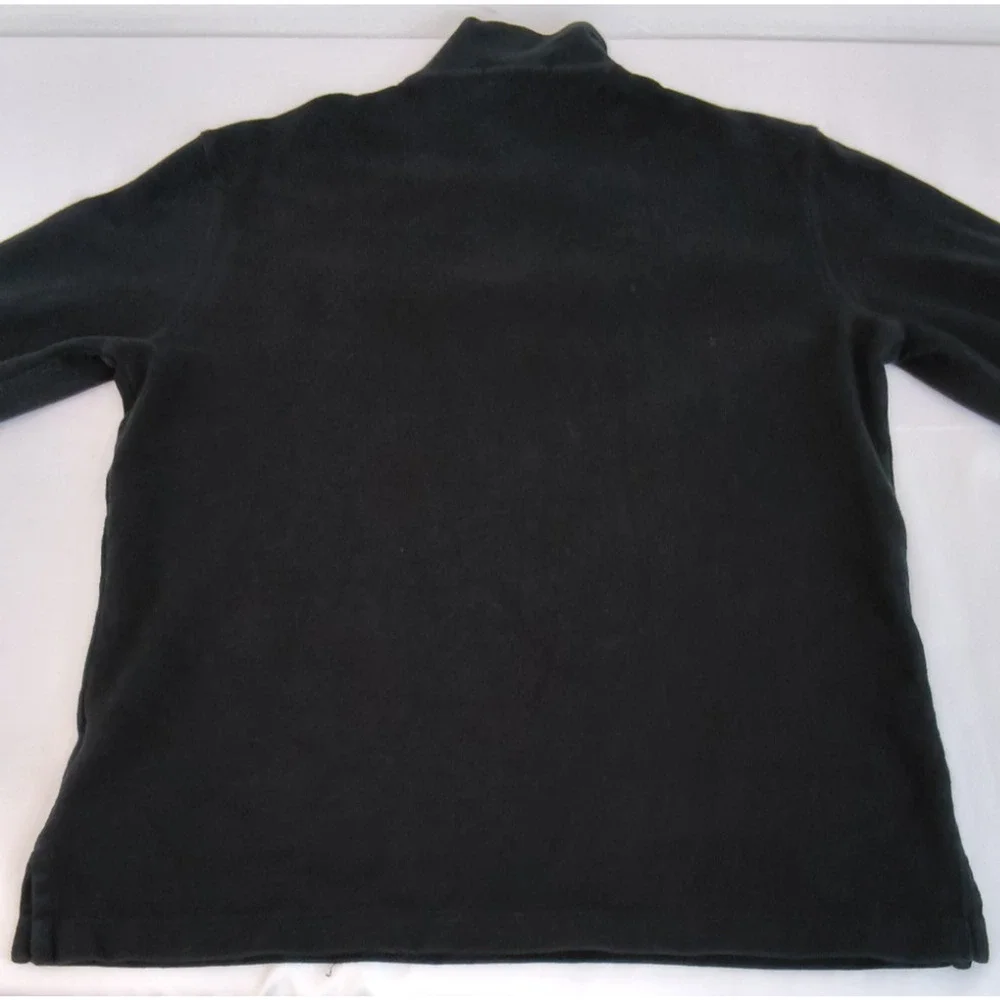 Polo Ralph Lauren Estate Rib 1/4 Zip Sweater Men's M Black Flesh Pony #W5409
